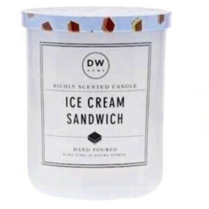 NEW DW Home 15.1oz Ice Cream Sandwich 2 Wick Candle NWT Large Hand Poured